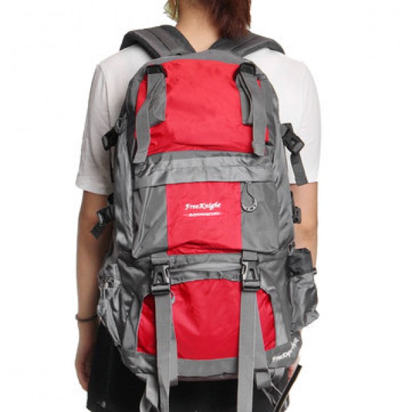 50L 210D Waterproof Nylon Backpack Camping Hiking Mountaineering Rucksack