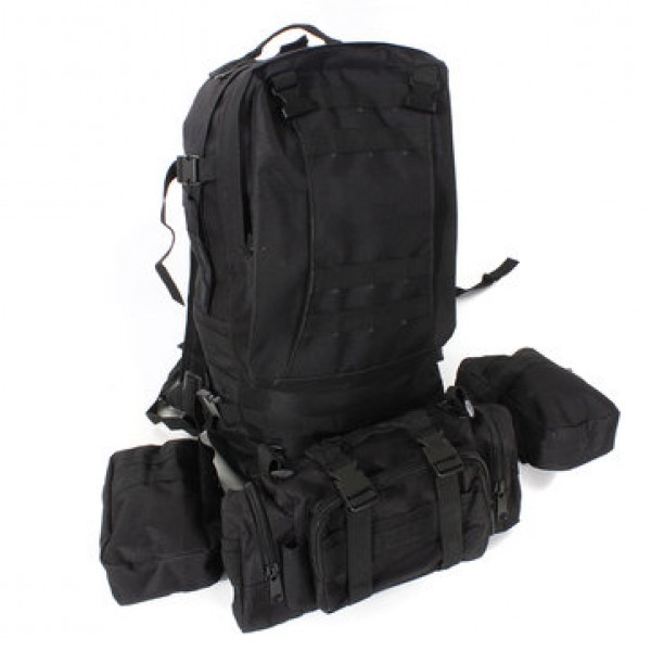 50L 600D Military Nylon Outdoor Sports Rucksack Backpack Camping Hiking Camouflage Shoulder Bag Pack