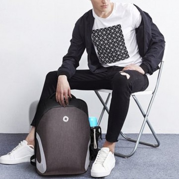 Men Anti Theft Laptop Backpack Waterproof Storage Bag Rucksack With USB Charging Port For Outdoor Business Travel