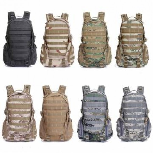 Outdoor Nylon Backpack Rucksack Camping Hiking Trekking Camouflage Bag Pack