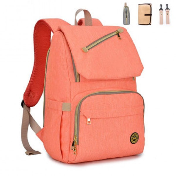 Waterproof Diaper Bag Mummy Bag Baby Care Bag Outdoor Traveling USB Backpack