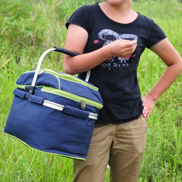 Trackman Camping Hiking 25L Picnic Basket Outdoor Portable Folding Handheld Large Food Storage Bags