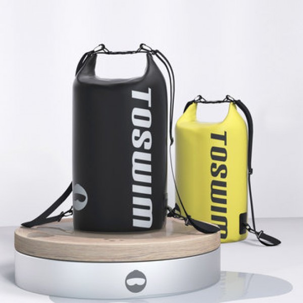TOSWIM 15L Waterproof Dry Bag Shoulder Bucket Back...