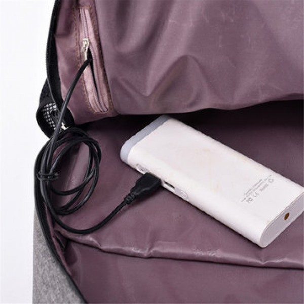 20L Anti-theft Men Laptop Notebook Backpack USB Charging Port School Bag With Password Lock