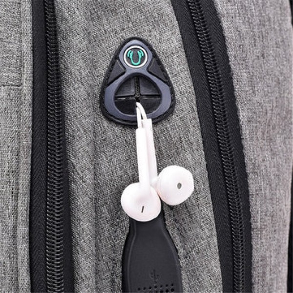 20L Anti-theft Men Laptop Notebook Backpack USB Charging Port School Bag With Password Lock