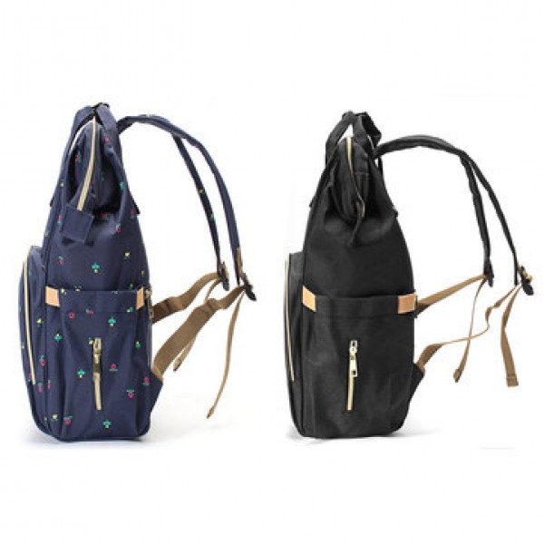 High-capacity Mom Maternity Nappy Backpack Multifunction Outdoor Diaper Bags With Bottle Sleeve