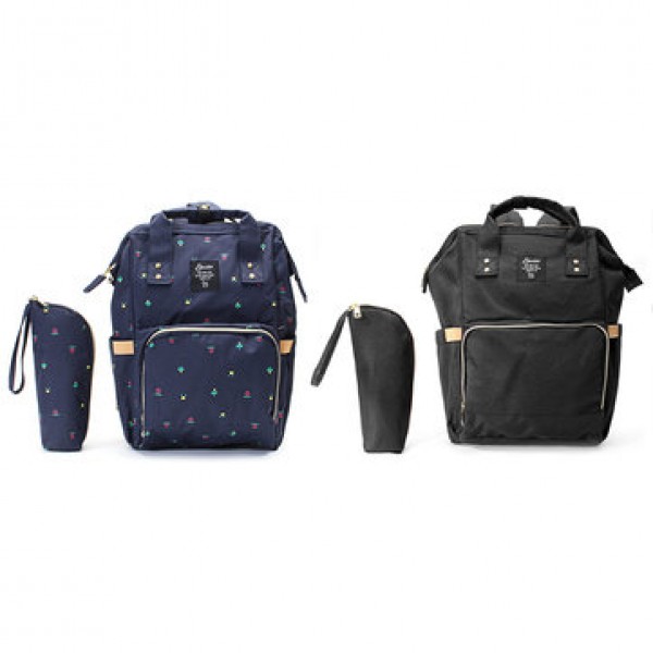 High-capacity Mom Maternity Nappy Backpack Multifunction Outdoor Diaper Bags With Bottle Sleeve