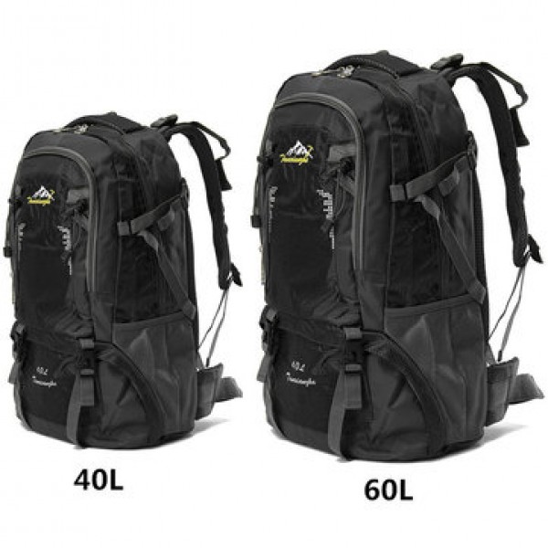 IPRee 40L/60L Waterproof Outdoor Backpack Rucksack Sports Hiking Climbing Travel Shoulder Bag Pack
