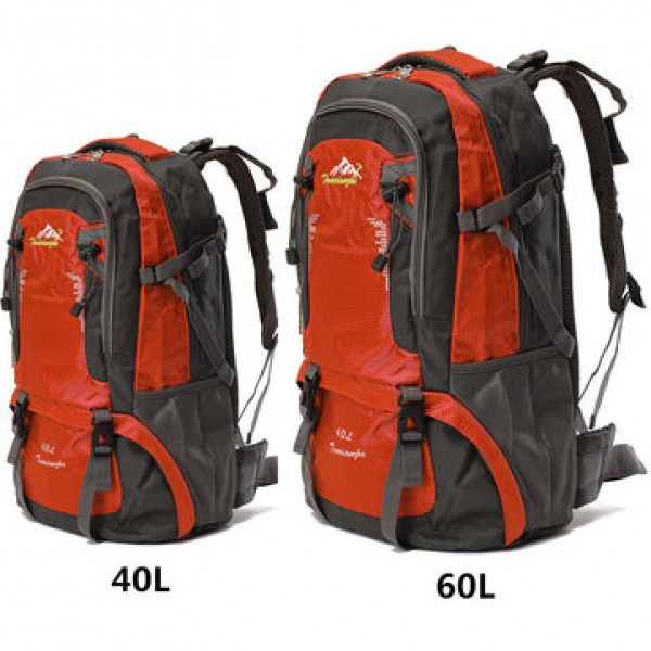 IPRee 40L/60L Waterproof Outdoor Backpack Rucksack Sports Hiking Climbing Travel Shoulder Bag Pack