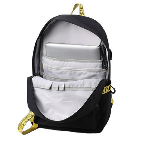 17 Inch Laptop Backpack Multifunction USB Bag Travel School Bags Polyester Camping Pack