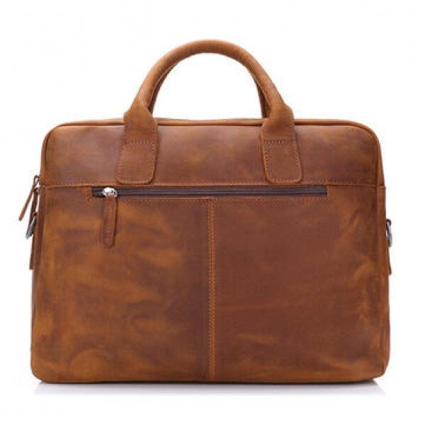Genuine Leather Handbag Shoulder Leisure Men Bag Business Briefcase