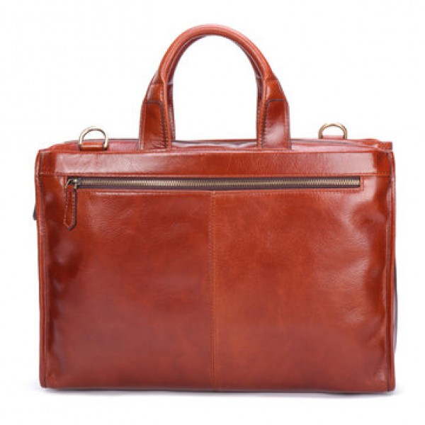 Ekphero Leather Men Bag Multi-functional Leather H...