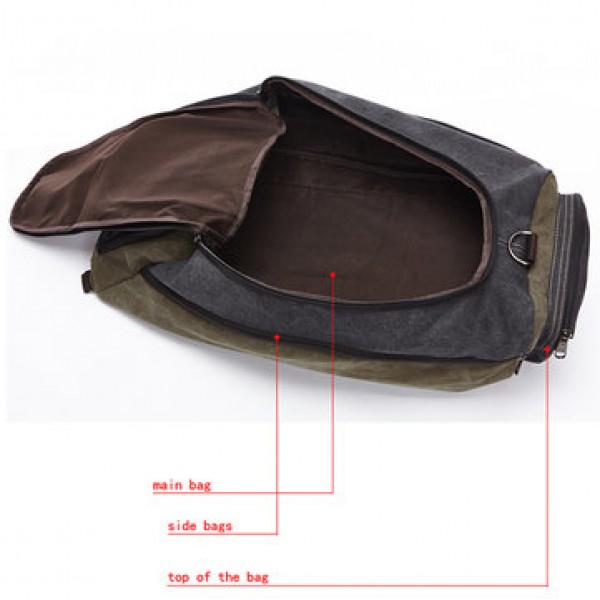 Outdoor Multifunction Travel Bag Large Capacity Hiking Backpack Canvas Bag for Men