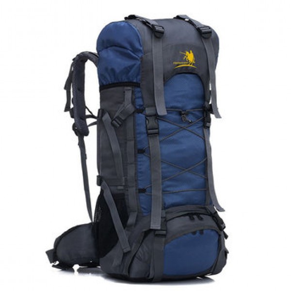 60L Outdoor Trekking Backpack Waterproof Nylon Travel Bag Camping Bag