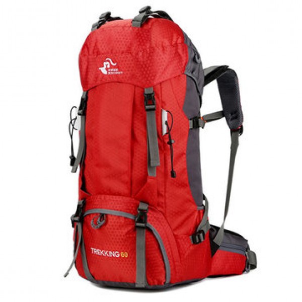 60L Outdoor Trekking Backpack Waterproof Nylon Travel Bag Camping Bag