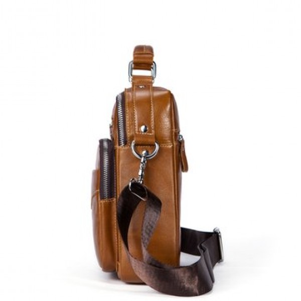Casual Genuine Leather Business Crossbody Bag For Men