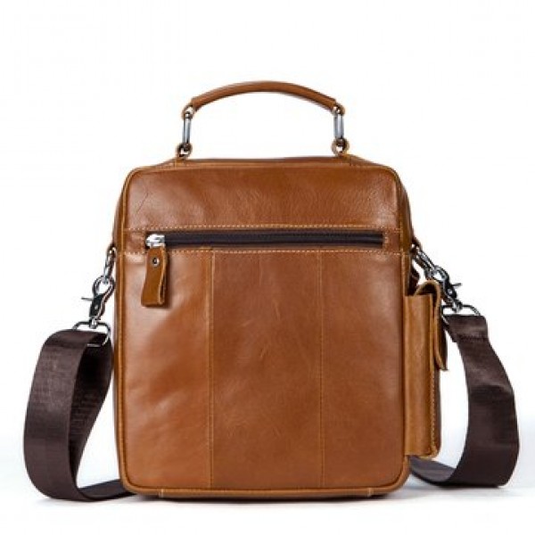 Casual Genuine Leather Business Crossbody Bag For Men