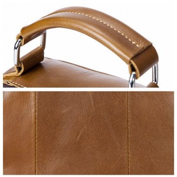 Casual Genuine Leather Business Crossbody Bag For Men