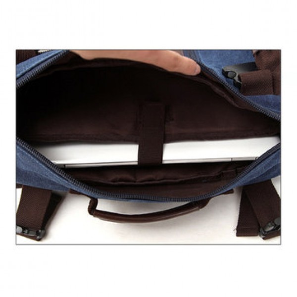 Canvas Large Capacity Retro Travel Backpack Laptop Crossbody Bag
