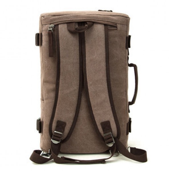 Canvas Large Capacity Retro Travel Backpack Laptop Crossbody Bag