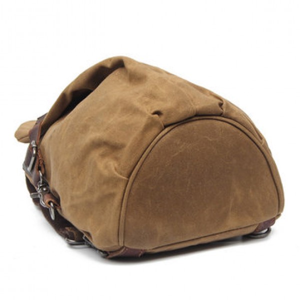 Canvas With Leather Waterproof Chest Bag Leisure Vintage Dumpling Bag Crossbody Bag For Men