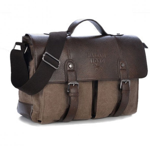 Mens Shoulder Casual Business Canvas Messenger Bag