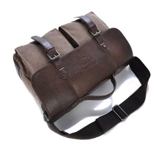 Mens Shoulder Casual Business Canvas Messenger Bag