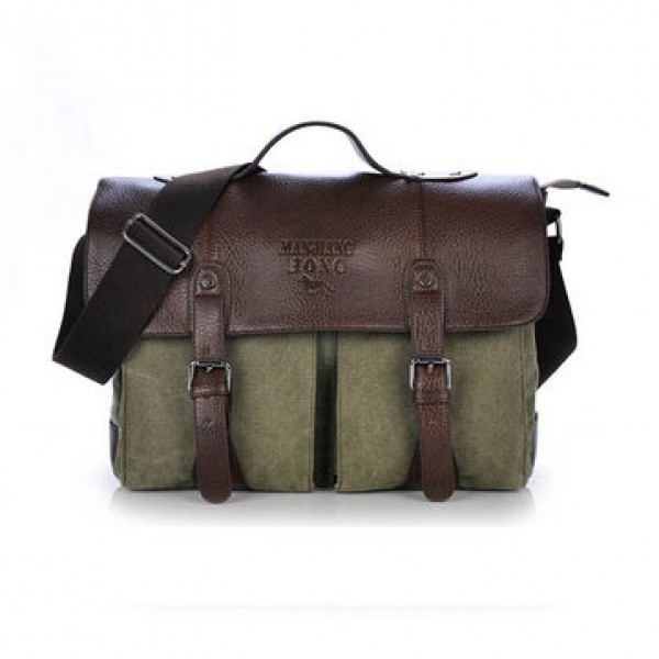 Mens Shoulder Casual Business Canvas Messenger Bag