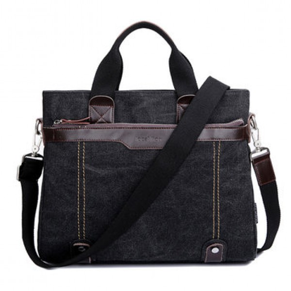Canvas Waterproof Vintage Crossbody Bag Handbag Business Shoulder Bag For Men