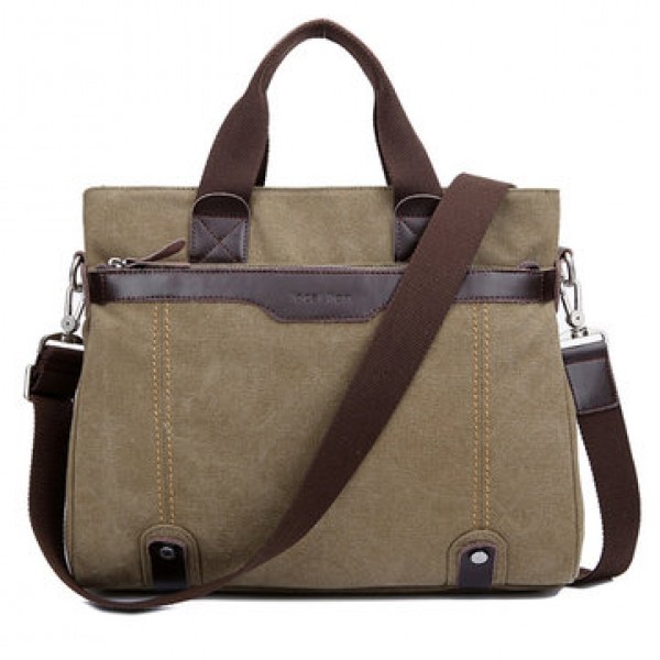 Canvas Waterproof Vintage Crossbody Bag Handbag Business Shoulder Bag For Men