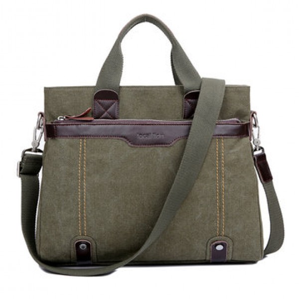 Canvas Waterproof Vintage Crossbody Bag Handbag Business Shoulder Bag For Men