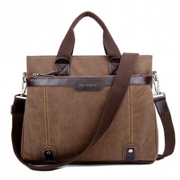 Canvas Waterproof Vintage Crossbody Bag Handbag Bu...