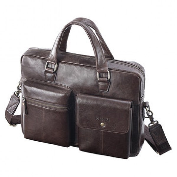 Men Genuine Leather Handbag Crossbody Bag Messenger Bag