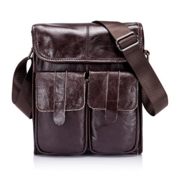 Ekphero&reg; Genuine Leather Men Bags Vintage ...