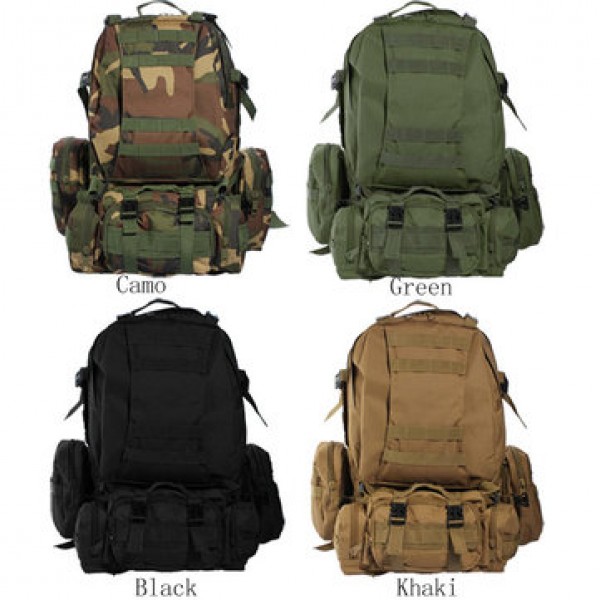 Camo Military Rucksacks Outdoor Tactical Backpack Travel Camping Bags