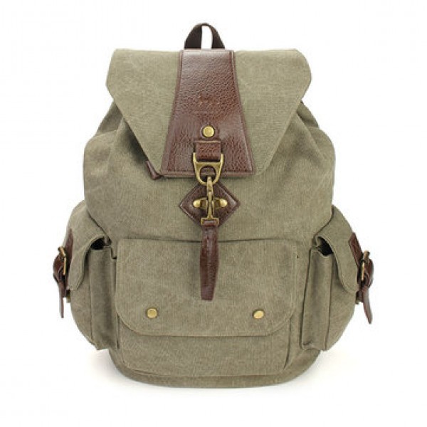 Casual Vintage Men Backpacks Canvas Women Backpack School Bags