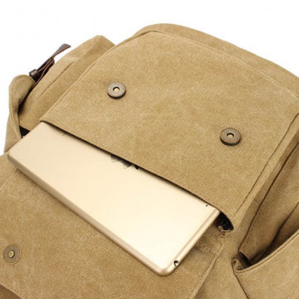 Casual Vintage Men Backpacks Canvas Women Backpack School Bags