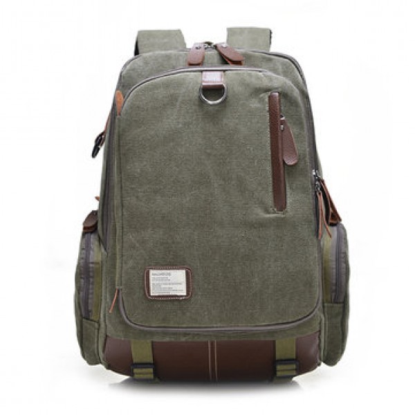 Large Capacity Vintage Canvas Laptop Bag Backpack ...