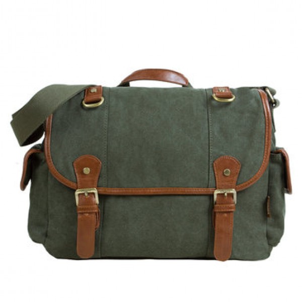 KAUKKO Mens Casual Canvas Shoulder Bag Outdoor Messenger Bags
