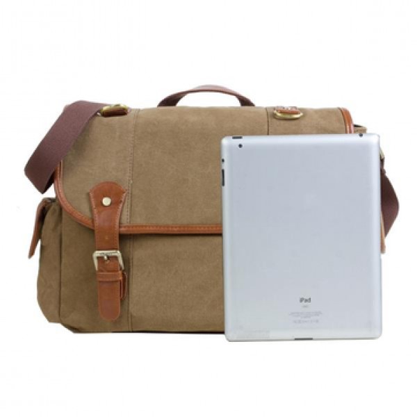 KAUKKO Mens Casual Canvas Shoulder Bag Outdoor Messenger Bags