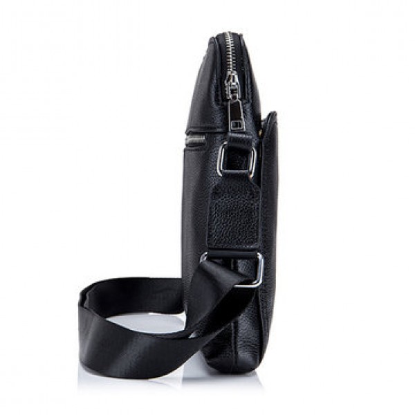 Bullcaptain Men Wear Resisting Cowhide Large Capacity Shoulder Crossbody Bag
