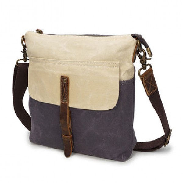 Canvas Leisure Vintage Waterproof Shoulder Bag Crossbody Bag For Men