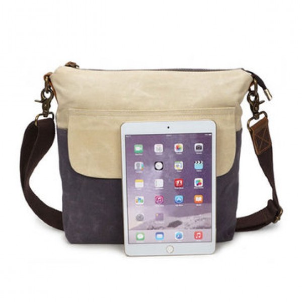Canvas Leisure Vintage Waterproof Shoulder Bag Crossbody Bag For Men