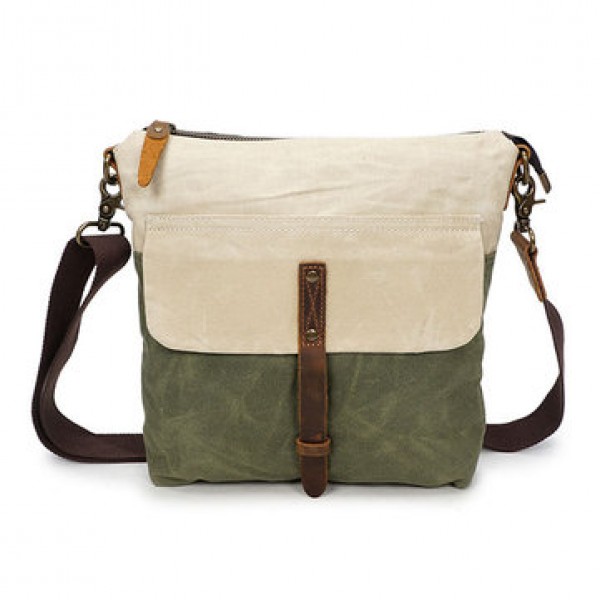Canvas Leisure Vintage Waterproof Shoulder Bag Crossbody Bag For Men
