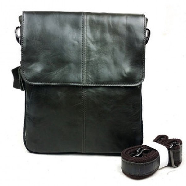 Men Business Casual Genuine Real Leather Retro Shoulder Crossbody Bag
