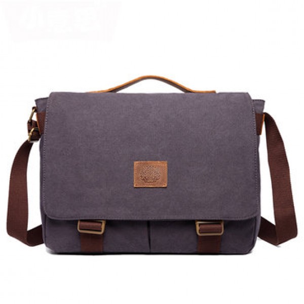15 inches Laptop Bag Men Canvas Minimalist Crossbody Bag Handbag Leisure Business Shoulder bag