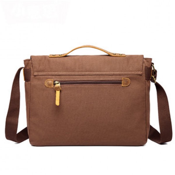 15 inches Laptop Bag Men Canvas Minimalist Crossbody Bag Handbag Leisure Business Shoulder bag