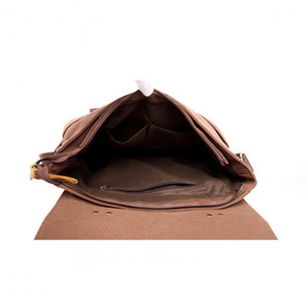 15 inches Laptop Bag Men Canvas Minimalist Crossbody Bag Handbag Leisure Business Shoulder bag
