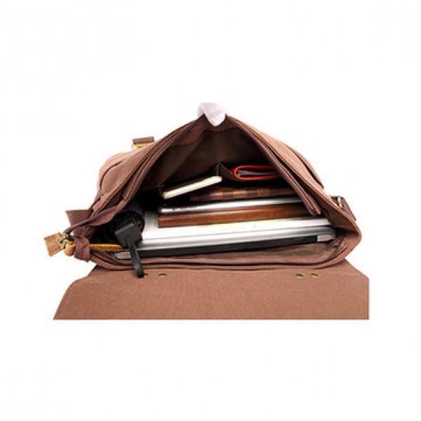 15 inches Laptop Bag Men Canvas Minimalist Crossbody Bag Handbag Leisure Business Shoulder bag