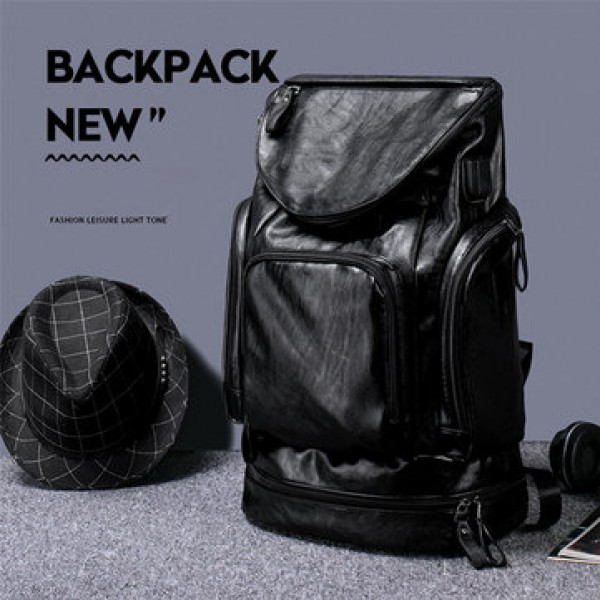 Men Leisure Travel Multifunctional Multi-Carry Multi-Position Backpack With Charging Port